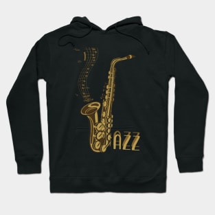 Jazz Music Gift Jazz Lover Saxophone Musician Band Hoodie